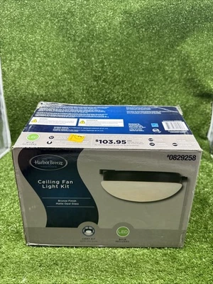 Harbor breeze ceiling fan light kit 0829258 Bronze Finish Matte Opal Glass.  s3 - Image 1 of 4