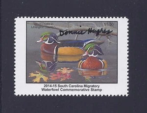 SOUTH CAROLINA   SC34   WATERFOWL DUCK STAMP 2014   MNH     ARTIST SIGNED - Picture 1 of 1