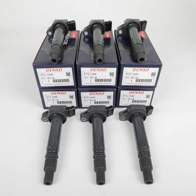 8X 90919-02250 OEM New Ignition Coils Denso for Camry 3.5L IS350 Toyota 07-16 - Imagem 1 de 4