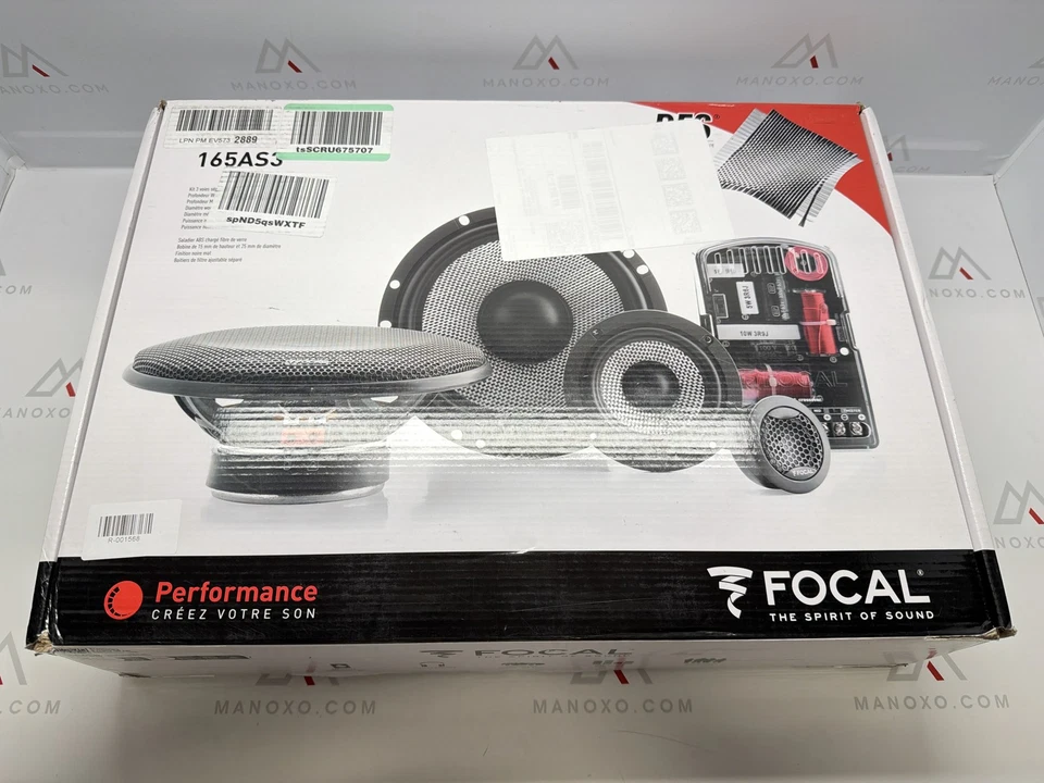 Focal 165AS3 6.5” 3-Way Component kit, RMS: 80W - MAX: 160W - Image 1 of 1