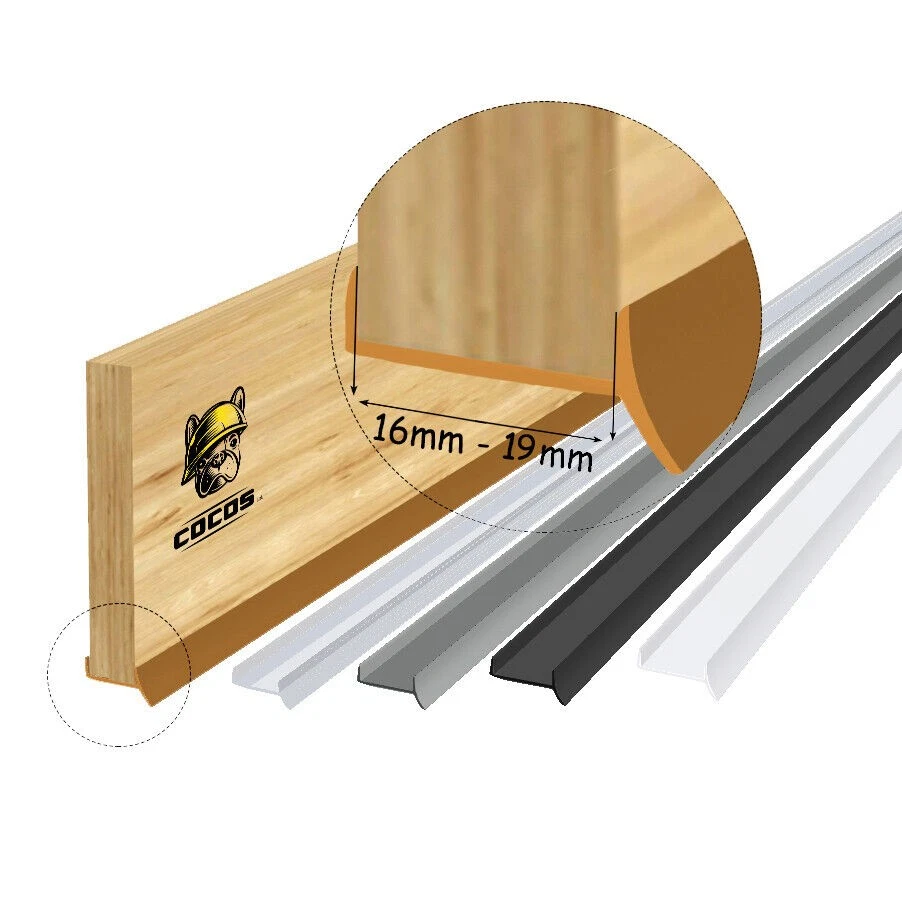 Joint de socle socle de cuisine profil d'étanchéité 16 mm 17 mm 18 mm 19 mm - Photo 1/1
