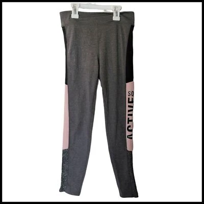 H&M Leggings Deportivos Gris Rosa Negro Brillo Activo 10 12 Años Niños Foto 1 de 4