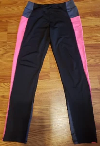Girls size 14-16 athletic pants mta sports black pink grey Fitness Pants  - Picture 1 of 4