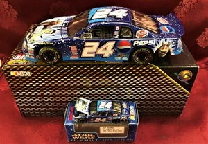 Jeff Gordon #24 Dupont Star Wars 1999 RCCA 1/24 Elite & 1/64 HO Car Diecast SET - Picture 1 of 12
