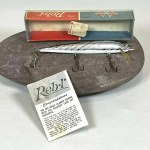 Vintage Rebel Reb-1 Silver, 201, 4 1/2", nuovo vecchio stock in scatola con inserto cartaceo - Foto 1 di 12