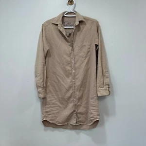 Frank & Eileen Mary Hemdkleid berühmter Denim Knopfleiste Langarm $ 328 XXS - Bild 1 von 8