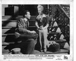 Irish Eyes Are Smiling original Lobby Card June Haver 1944 rare Dick Haymes