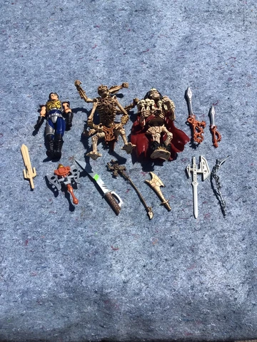 (3) 1994 PlayMates Skeleton Warriors Action Figures W/Accessories *RARE* Cover