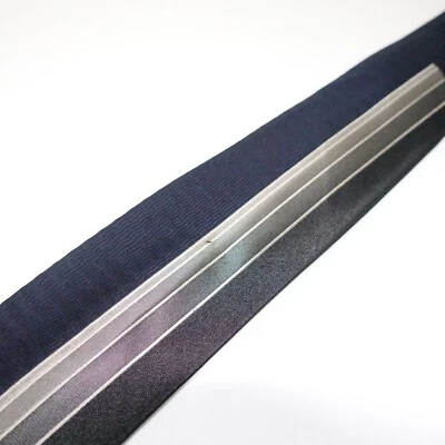 "Corbata geométrica vintage Lanvin Paris azul/gris 54"""  Foto 1 de 4