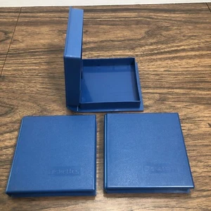 3x Vintage Ring King 3.5" Floppy Disk Holder Hard Shell Travel Storage Pocket - Picture 1 of 13