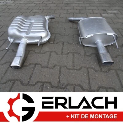 Pour Opel Vectra C 2.0i 3.2i 16V et GTS des 2002 silencieux arriere 4437 - Photo 1/4