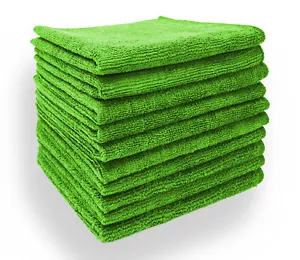 SBS® Mikrofasertücher 40 x 40cm Grün 30 Stück Microfasertuch Reinigungstuch - Bild 1 von 5