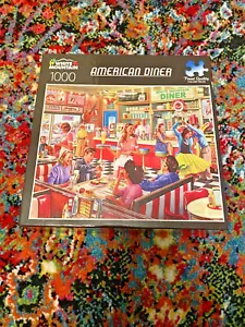 White Mountain 1000-teiliges Puzzle - American Diner (dickere Teile) - Bild 1 von 2