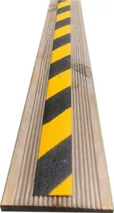GRP HAZARD STRIPS FOR SLIPPERY DECKING AND RAMPS - FREE SCREWS - Picture 1 of 3
