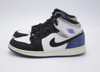 Size 7Y - Jordan 1 Mid Game Royal Black Toe BQ6931-102 (GS) - Image 1 of 4