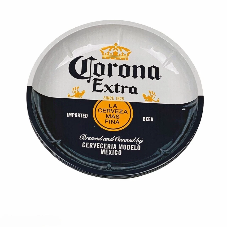 Juego de 4 cuencos de platos profundos de metal con licencia para cerveza Corona Extra Cerveza Foto 1 de 1