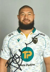 NORTHAMPTON SAINTS RUGBY UNION: BRANDON NANSEN SIGNED 6x4 PORTRAIT PHOTO+COA - Picture 1 of 1
