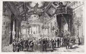 Napoleón III Sala del Trono Cuerpo Diplomático Palacio de las Tullerías Día de Año Nuevo 1859 - Imagen 1 de 1