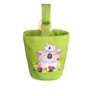 Canvas Cylinder Bags Large Capacity Tote Bag New Lovely Bear Bucket Bag
