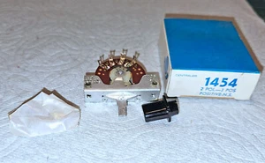 CENTRALAB 1454 2 Pol/3 Pos Positive Non-Shorting Switch (Fender/Telecaster) - Picture 1 of 3