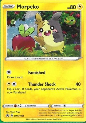 SWSH: Sword & Shield Promo Cards #SWSH031 Morpeko - Image 1 of 2