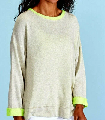 NUEVO CON ETIQUETAS PRODUCTOS FRESCOS Luminous Callie Pullover Sudadera Sudadera Top XS S Foto 1 de 2