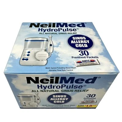 NeilMed HydroPulse All Natural Sinus Relief with 30 Pre-Mixed Packets EXP 11/23 - Image 1 of 4