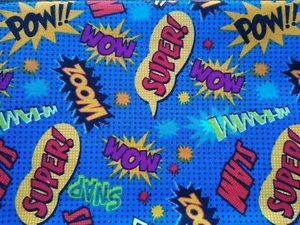 Super heroes, 100% cotton fabric, half yard - Bild 1 von 1