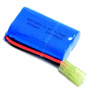 6.4V 2S 900mAh LiFe Battery Mini Tamiya Female Plug for RC Buggy Truck Car Boat - Picture 1 of 12