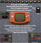 Game Boy Advance 10 Setting V2 Brighter Backlit Mod W /Rechargeable Battery 
