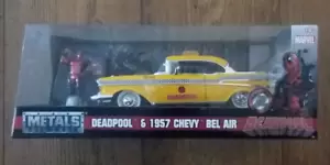 Deadpool fundido a presión de Marvel Metals y Chevy Bel Air 1957 escala 1:24 - Imagen 1 de 1