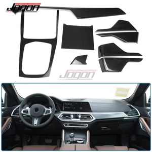 Carbon Dashboard Interior Trims Cover For BMW X6 G06 M Competition Sport 2020-23 - Picture 1 of 9