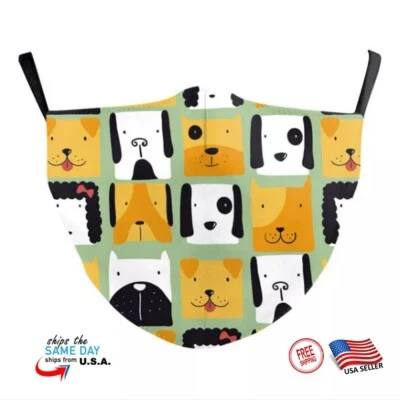 Dog Face Masks Washable Adjustable Pupply Dogs Lover US Seller Fast Ship NEW - Image 1 of 4