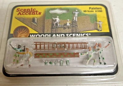 2004 Scenic Accents escala Ho # A1890 pintores 4 figuras pintadas nuevas en paquete Foto 1 de 4