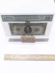 PMG About Uncirculated 50EPQ Fr. 2153-Bm Mule $100 1934A Federal Reserve Note - Picture 1 of 4