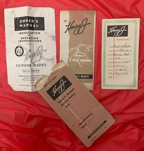 Henry J 1950 - Manual del propietario original/política de servicio - LOTE - Imagen 1 de 8