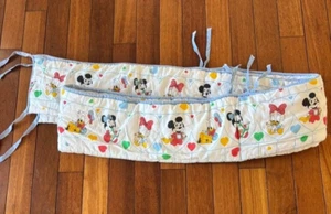 Vintage Dundee Disney Baby Krippe Halstuch Mickey Minnie Mouse Pluto - Bild 1 von 10