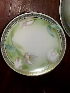 Antique RS Prussia Large serving Bowl 12 plates set - Picture 1 of 8