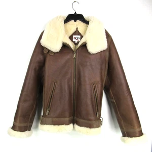 UGG AUDEN SHEARLING AVIATOR HERREN LEDERJACKE GR. S - Bild 1 von 7