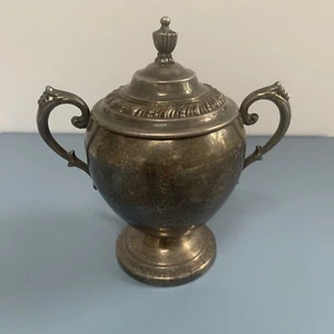 Vintage Silver Plate Sugar Bowl - Picture 1 of 7