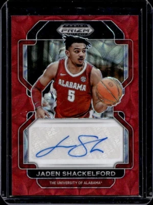 JADEN SHACKELFORD Alabama Basketball Panini Prizm Autograph Rookie Card Auto /88 - Image 1 of 2