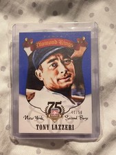 2014 Panini Hall of Fame Diamond Kings Blue /50 Tony Lazzeri #70 HOF