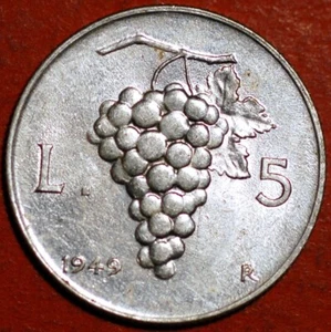 Italy 5 Lire 1949 KM# 89 - Picture 1 of 2