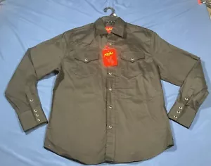 Abbigliamento Rodeo RCCO Uomo Western Casual Pearl Snap Nero Nuovo con etichette Taglia Media - Foto 1 di 5