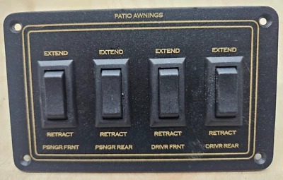 PANEL DE 4 INTERRUPTORES PARA PATIO TOLDOS AUTOCARAVANA AUTOCARAVANA AUTOCARAVANA Foto 1 de 2