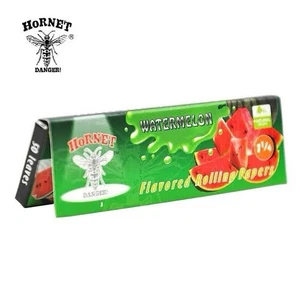 1 X Hornet Watermelon 1 1/4 Size Flavoured Hemp Rolling Paper Smoking Herbs - Picture 1 of 1
