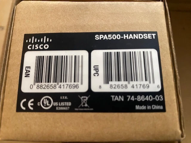 Cisco SPA500-Handset= w CORD SPA525 SPA514 SPA504 SPA303 SPA502 SPA514 SPA508 - Image 1 of 1