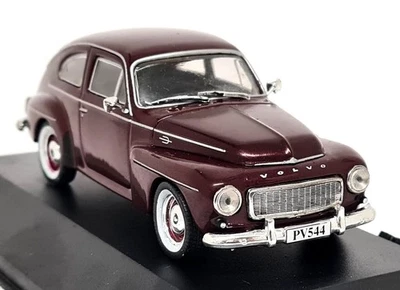 Atlas 1/43 - Volvo  PV 544 Maroon Red Diecast Scale Model Car - Image 1 of 4