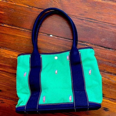 J. Bolso de hombro pequeño bordado de lona Crew cóctel Foto 1 de 4