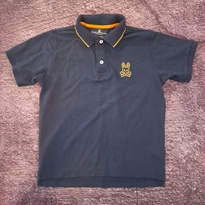 Psycho Bunny Polo Kids Medium Blue 10-12 - Picture 1 of 4